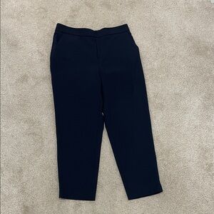 Banana Republic Cropped Straight-Leg Pants - Dark Blue